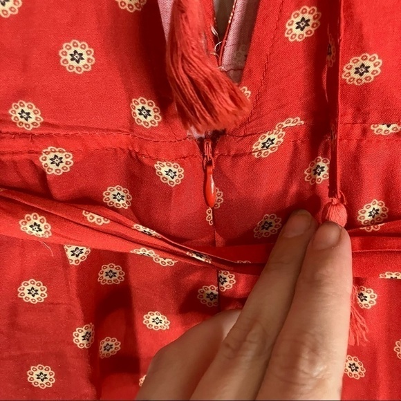 Charlie Holiday Jetsetter Wide Leg Jumpsuit in Aztec Red - Picture 13 of 14